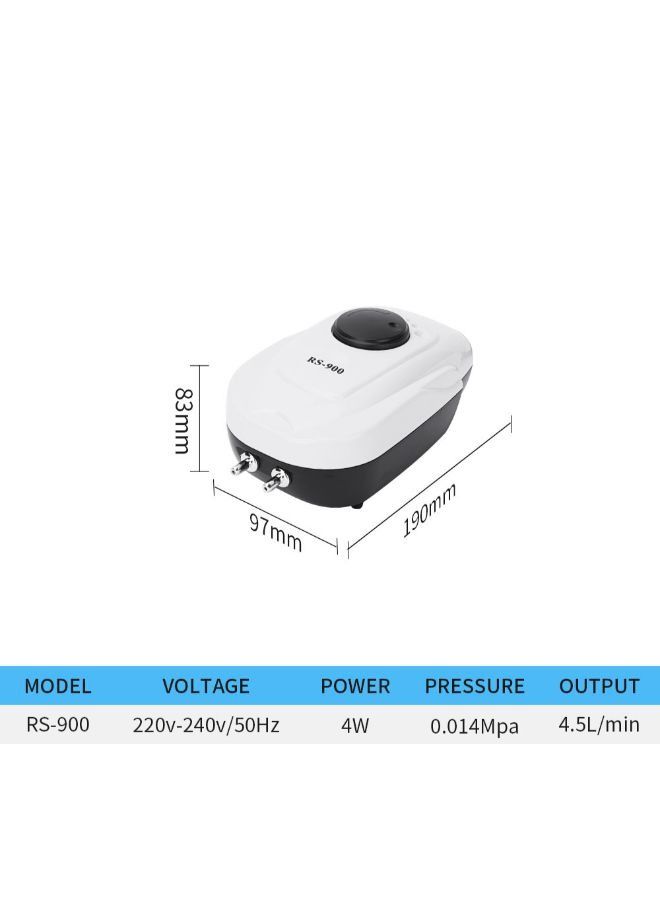 Rs Electrical RS-Electrical Aquarium Super Silent Patented Streamline Design Air Pump - Image 3